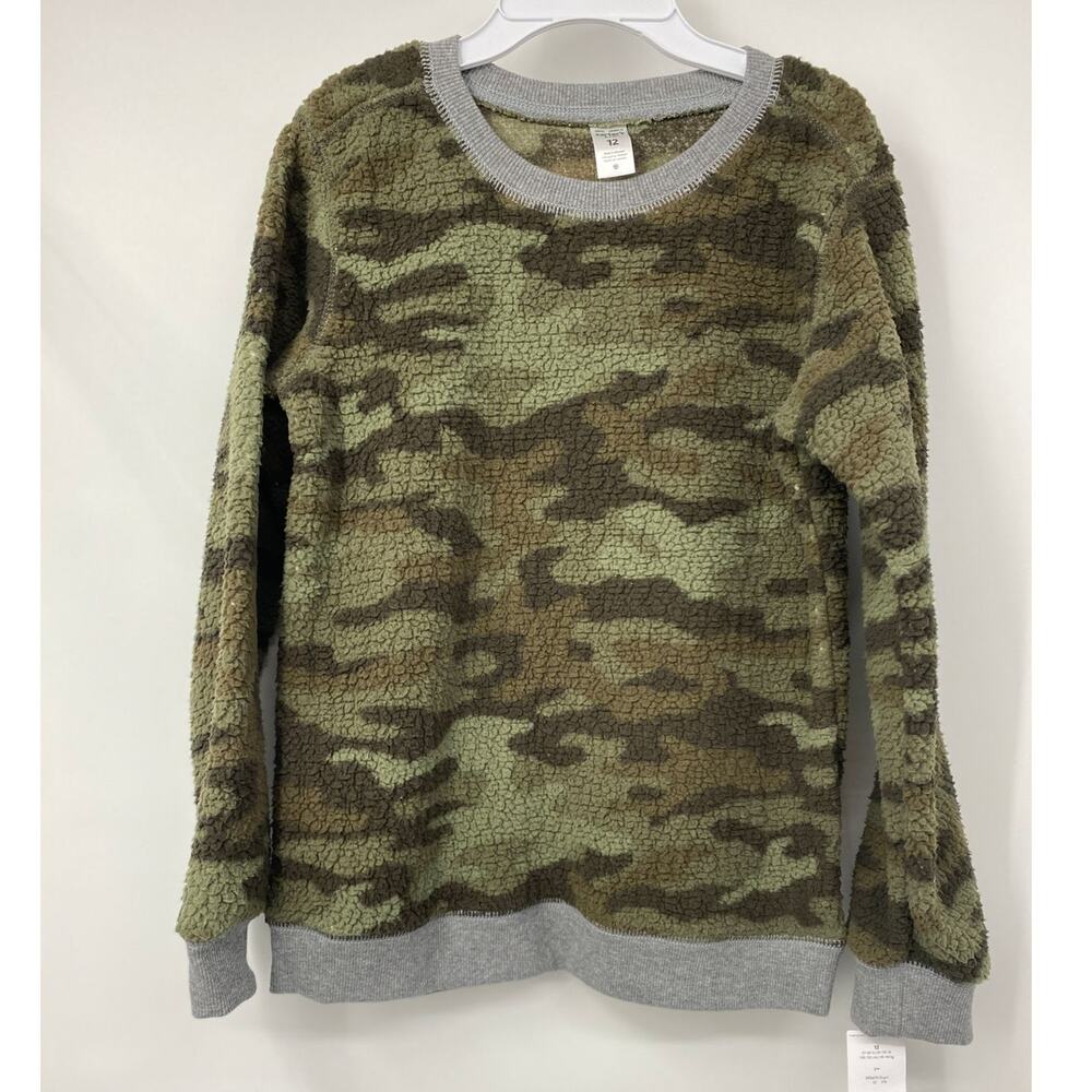 Carter's Kid Boys Camouflage Fleece Sweater NEW Size: 10